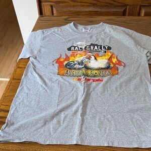 Anvil Gray Cotton T-Shirt